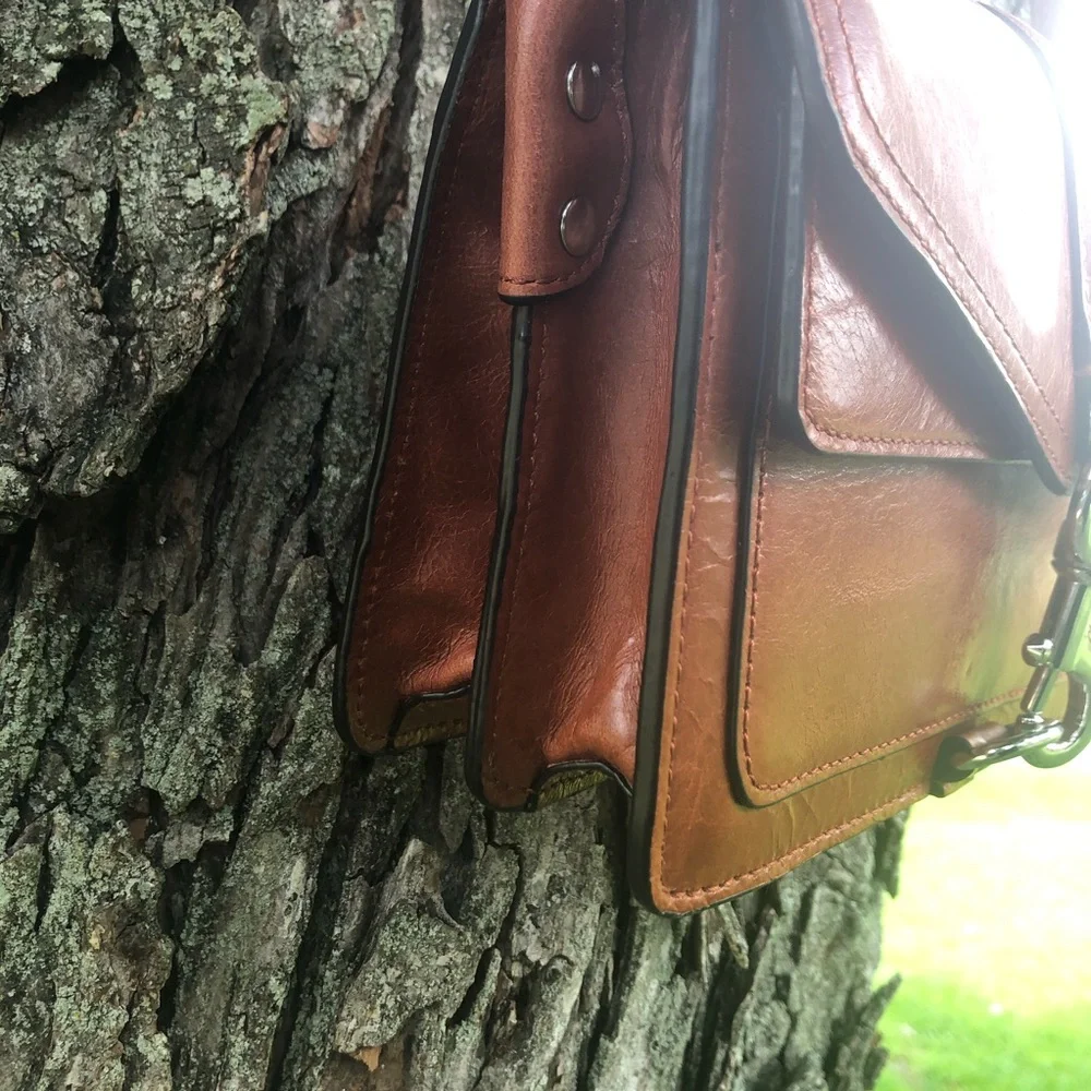 Rebecca Minkoff Hudson Mini Moto in Luggage - Picture 5 of 7